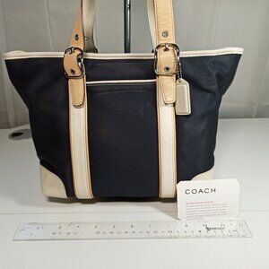 Coach New York Medium Navy White